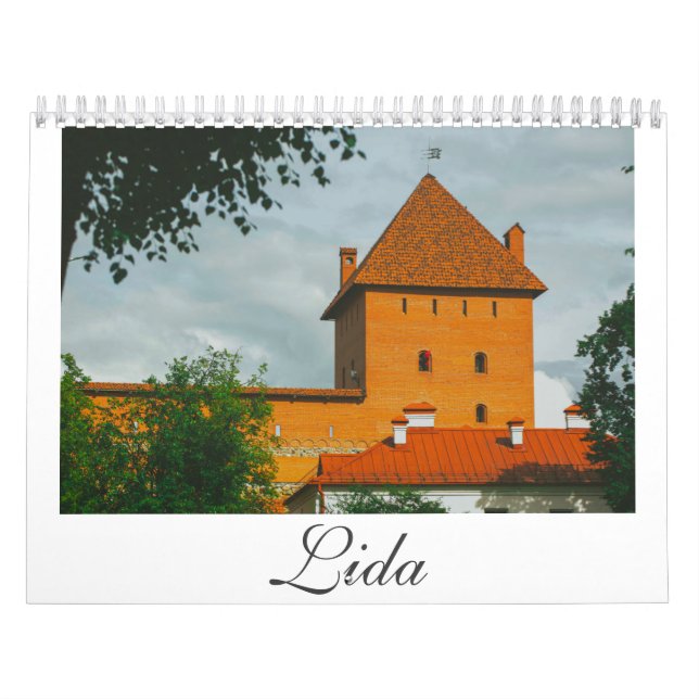 Belarus Lida Architecture Landscape City Streets Calendar (Cover)