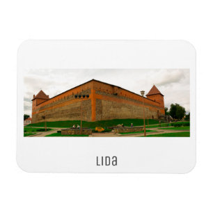 Belarus Lida Cityscape City Castle Architecture Magnet