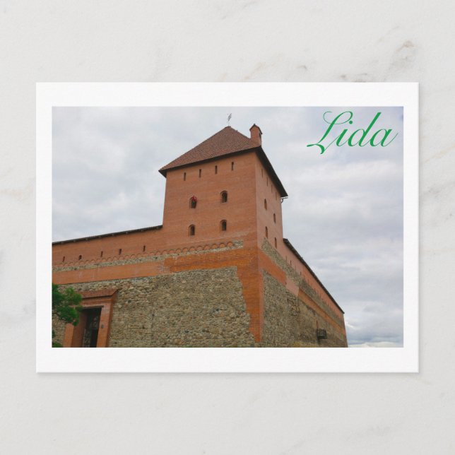 Belarus Lida Cityscape City Castle Architecture Postcard (Front)