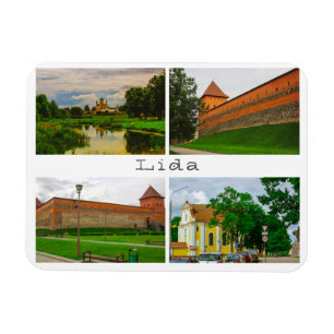 Belarus Lida Cityscape City Street Architecture Magnet