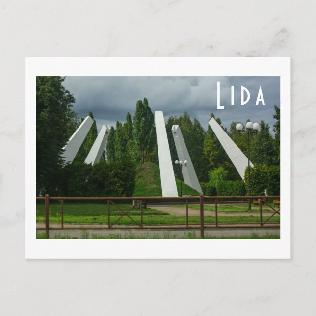 Belarus Lida Cityscape Park Landscape Postcard (Front)