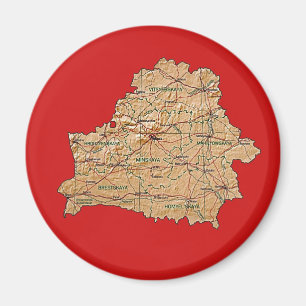 Belarus Map Magnet