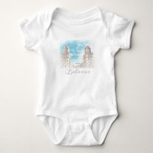 Belarus Minsk Architecture Baby Bodysuit