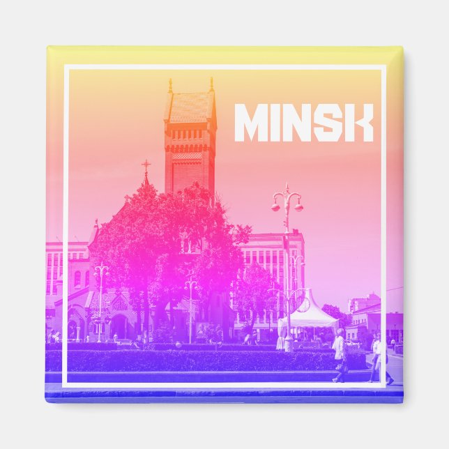 Belarus Minsk Architecture Cityscape Magnet (Front)
