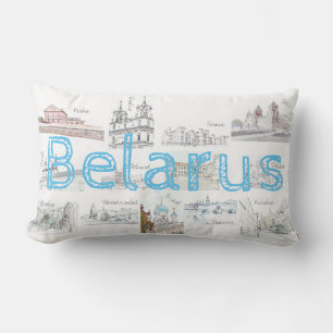 Belarus Minsk Brest Architecture Pillow Cushion