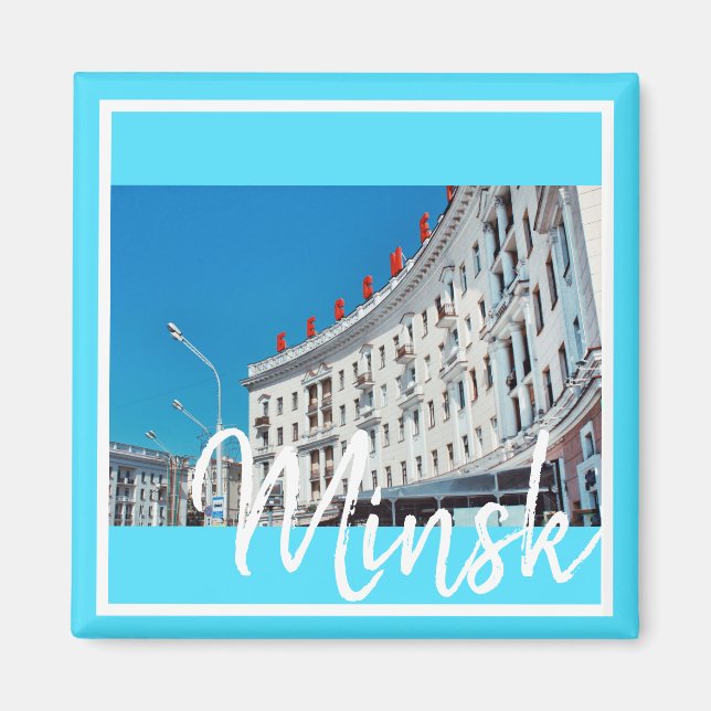 Belarus Minsk City Architecture Magnet (Front)