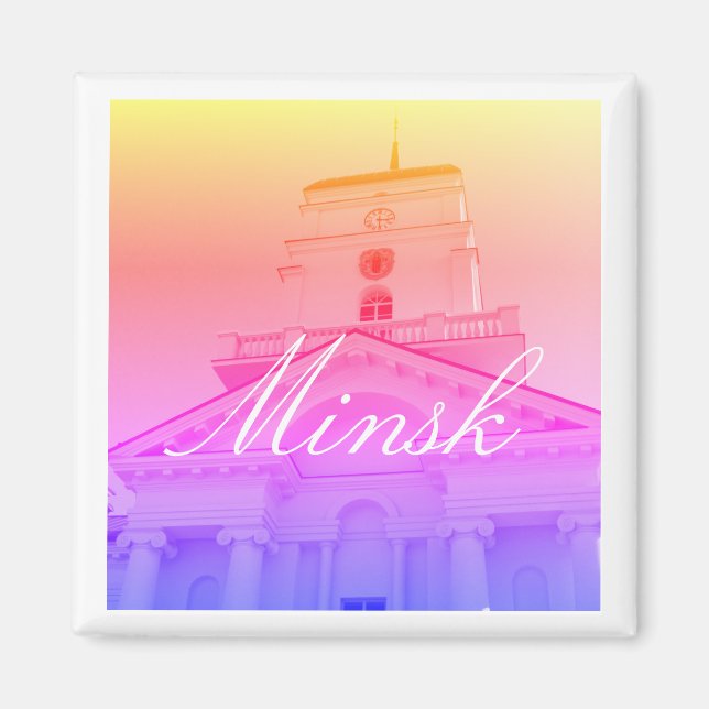 Belarus Minsk City Architecture Magnet (Front)