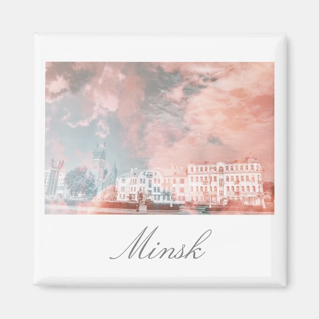 Belarus Minsk City Architecture Magnet (Front)