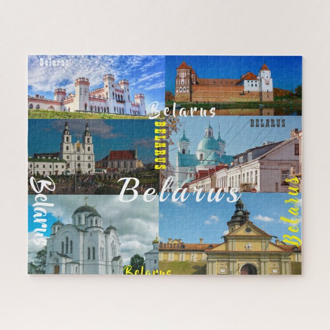 Belarus Minsk Grodno Mir Castle Architecture Jigsaw Puzzle (Horizontal)