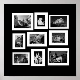 Belarus Minsk Grodno Vitebsk Brest Architecture Poster