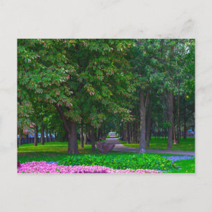Belarus Minsk Park Life Cityscape Nature Postcard