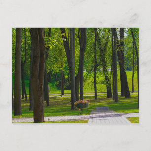 Belarus Minsk Park Life Cityscape Nature Postcard