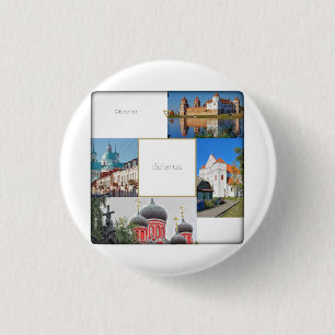 Belarus Mir Castle Architecture Button Pin