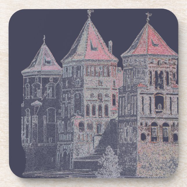 Belarus Mir Castle Architecture Coaster (Front)