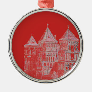 Belarus Mir Castle Architecture Metal Tree Decoration