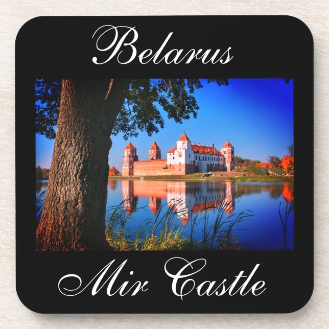 Belarus Mir Castle Architecture Nature Coaster (Front)