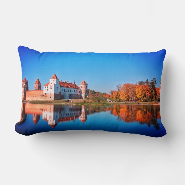 Belarus Mir Castle Architecture Nature Cushion (Front)