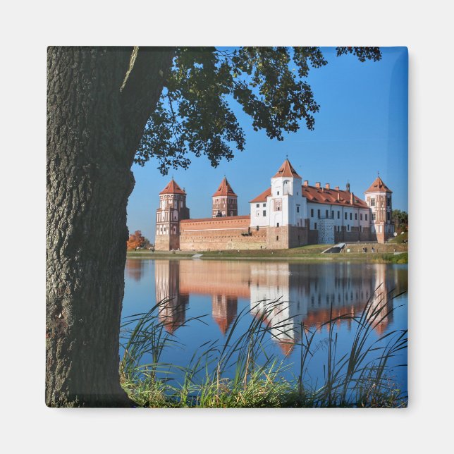 Belarus Mir Castle Architecture Nature Magnet (Front)