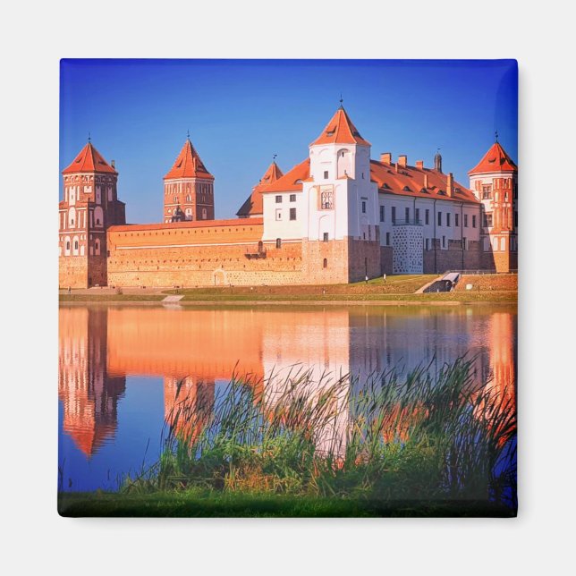 Belarus Mir Castle Architecture Nature Magnet (Front)