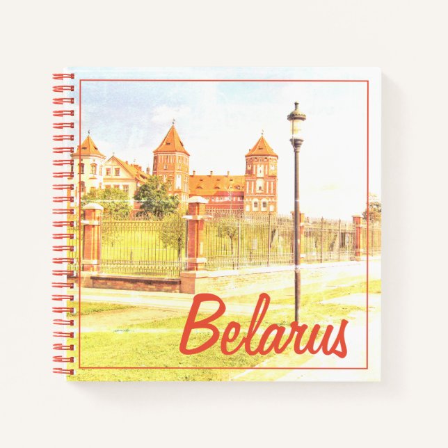 Belarus Mir Castle Architecture Nature Notebook (Front)
