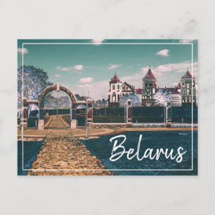Belarus Mir Castle Architecture Nature Postcard