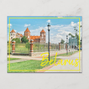 Belarus Mir Castle Architecture Nature Postcard