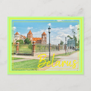 Belarus Mir Castle Architecture Nature Postcard
