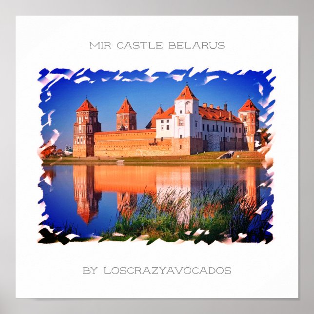 Belarus Mir Castle Architecture Nature Poster (Front)