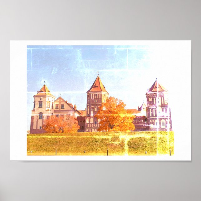 Belarus Mir Castle Architecture Nature Poster (Front)
