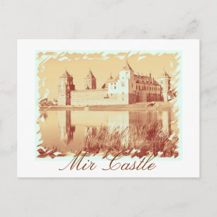 Belarus Mir Castle Architecture Postcard