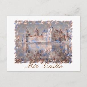 Belarus Mir Castle Architecture Postcard