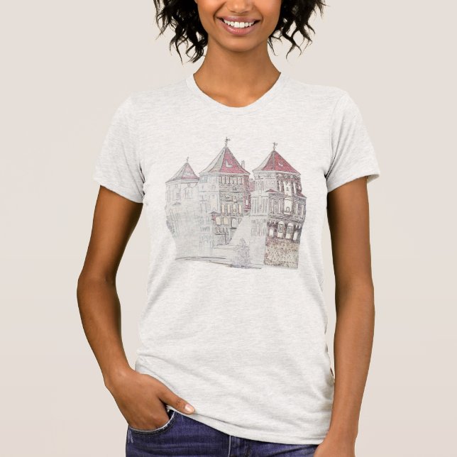 Belarus Mir Castle Architecture T-Shirt (Front)