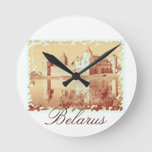 Belarus Mir Castle Architecture Wall Clock