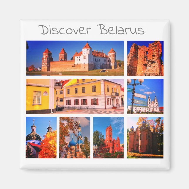 Belarus Mir Castle Grodno Architecture Magnet (Front)