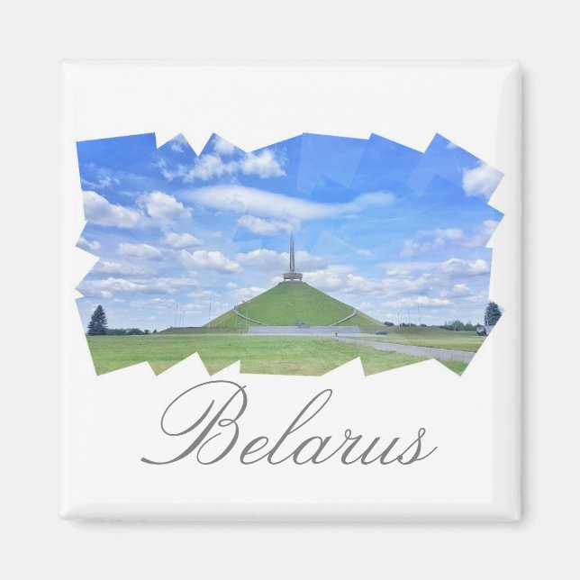 Belarus Mound of Glory Stylised Magnet (Front)