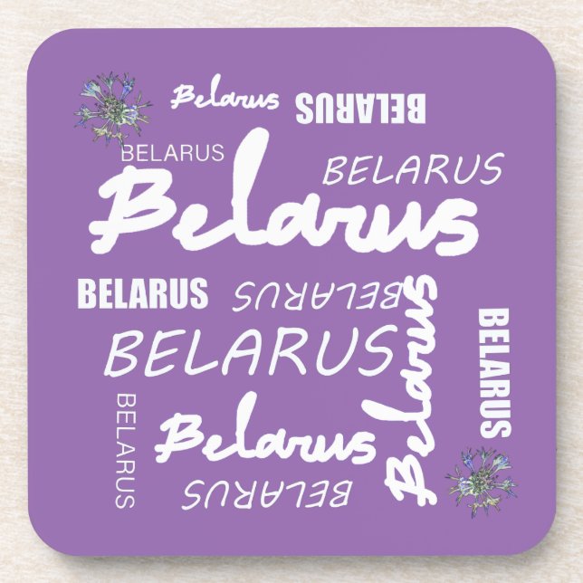 Belarus National Corn Flower Coaster (Front)