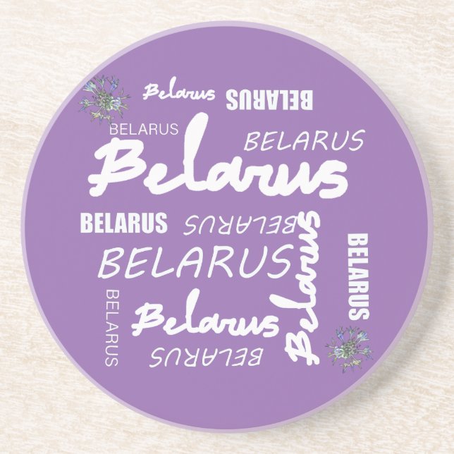 Belarus National Corn Flower Coaster (Front)