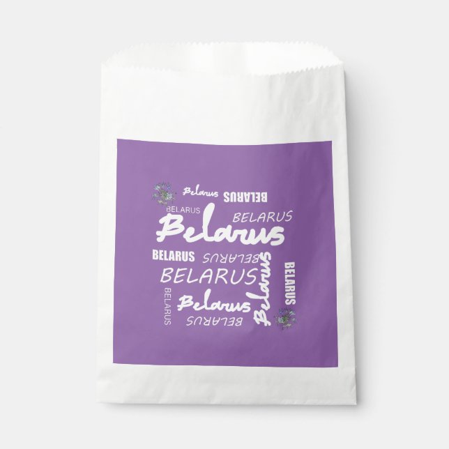 Belarus National Corn Flower Favour Bags (Front)