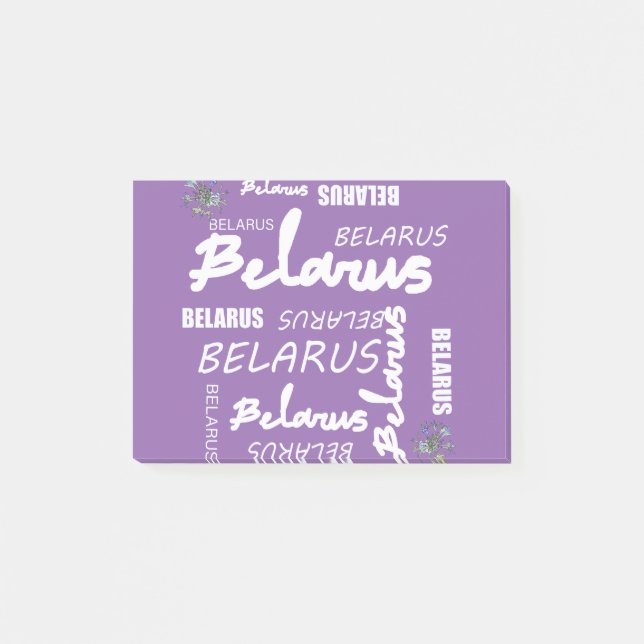 Belarus National Corn Flower Post-it Notes (Front)