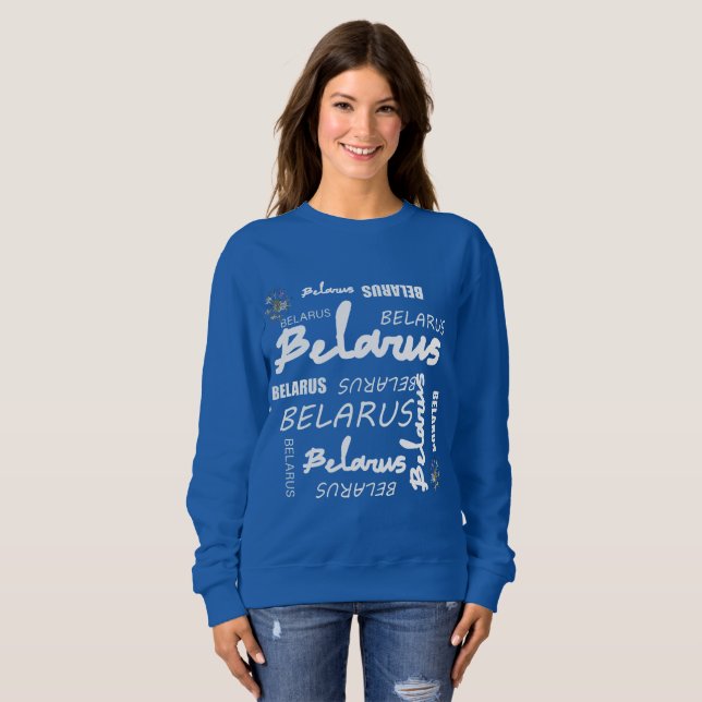 Belarus National Corn Flower Sweatshirt (Front Full)