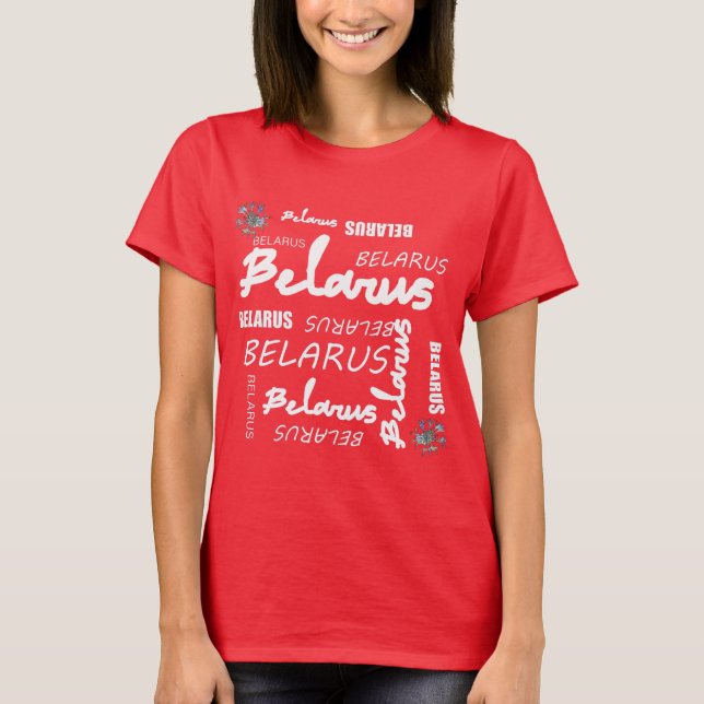 Belarus National Corn Flower T-Shirt (Front)
