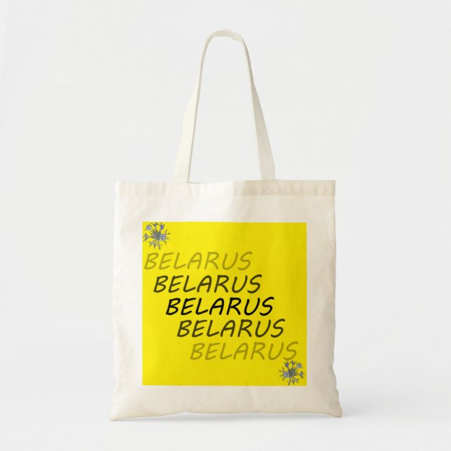 Belarus National Corn Flower Tote Bag (Front)
