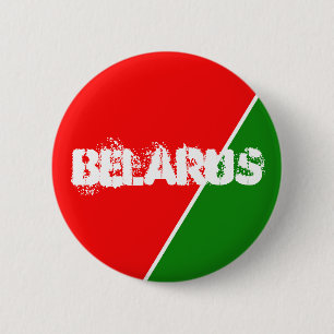 Belarus National Flag Colours 6 Cm Round Badge