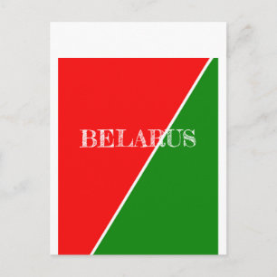 Belarus National Flag Colours Postcard