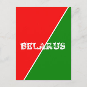 Belarus National Flag Colours Postcard