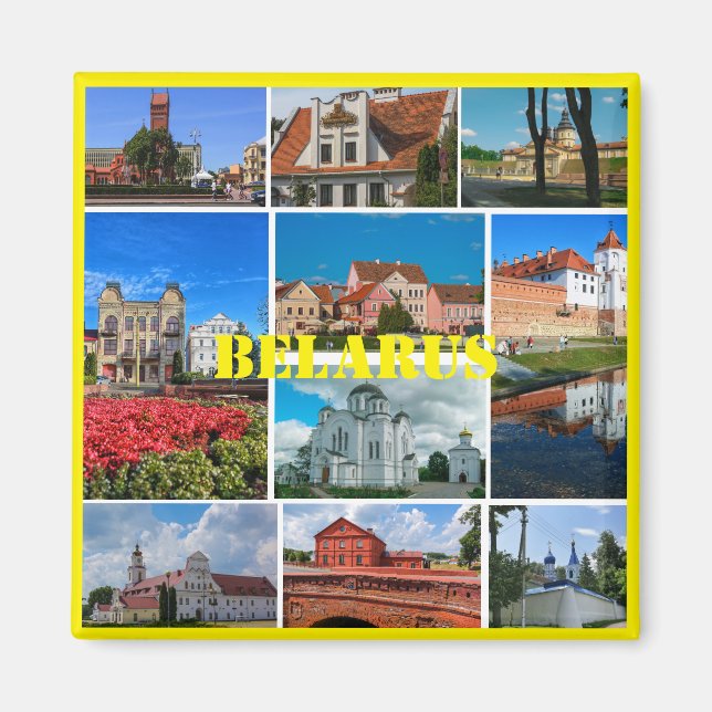 Belarus Nature Architecture Minsk Brest Magnet (Front)