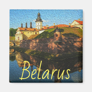Belarus Nesvizh Palace Architecture Nature Magnet