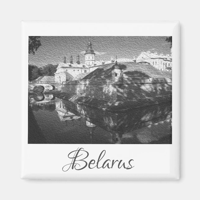 Belarus Nesvizh Palace Architecture Nature Magnet (Front)