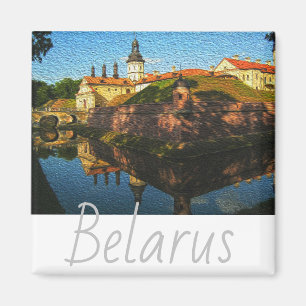 Belarus Nesvizh Palace Architecture Nature Magnet