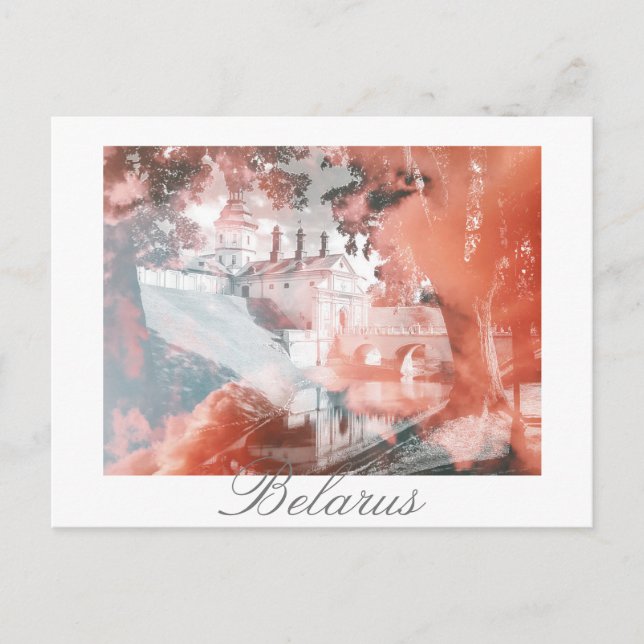 Belarus Nesvizh Palace Architecture Postcard (Front)